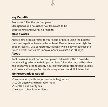Organic Hair Growth Oil